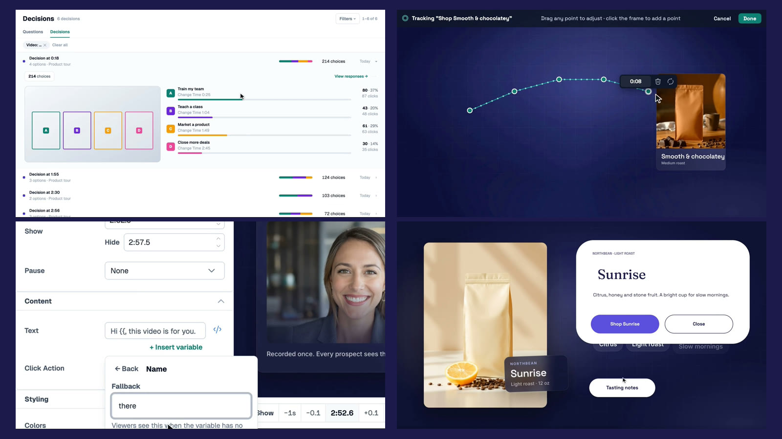 New in Mindstamp: Decisions report, motion tracking, variables, and pop-outs