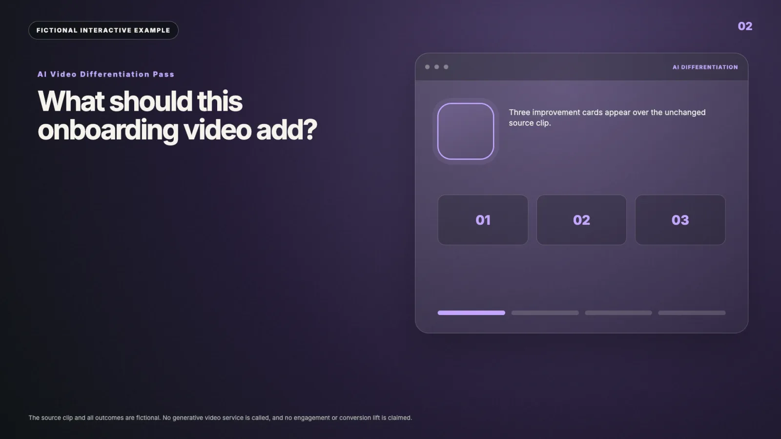 AI Video Differentiation Pass interactive video example