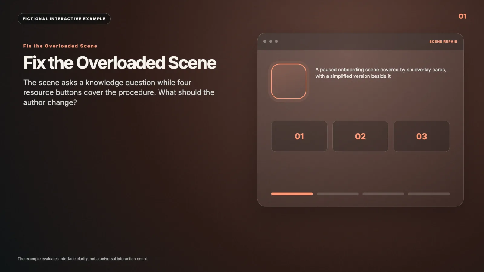 Fix the overloaded scene interactive video example