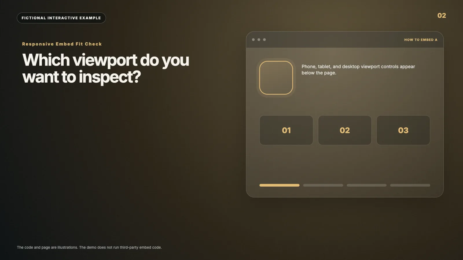 Responsive Embed Fit Check interactive video example